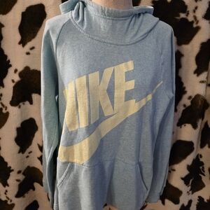 Nike Sky Blue Sweatshirt with Cream Logo
